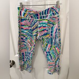 Trina Turk Colorful Wave Pattern Leggings